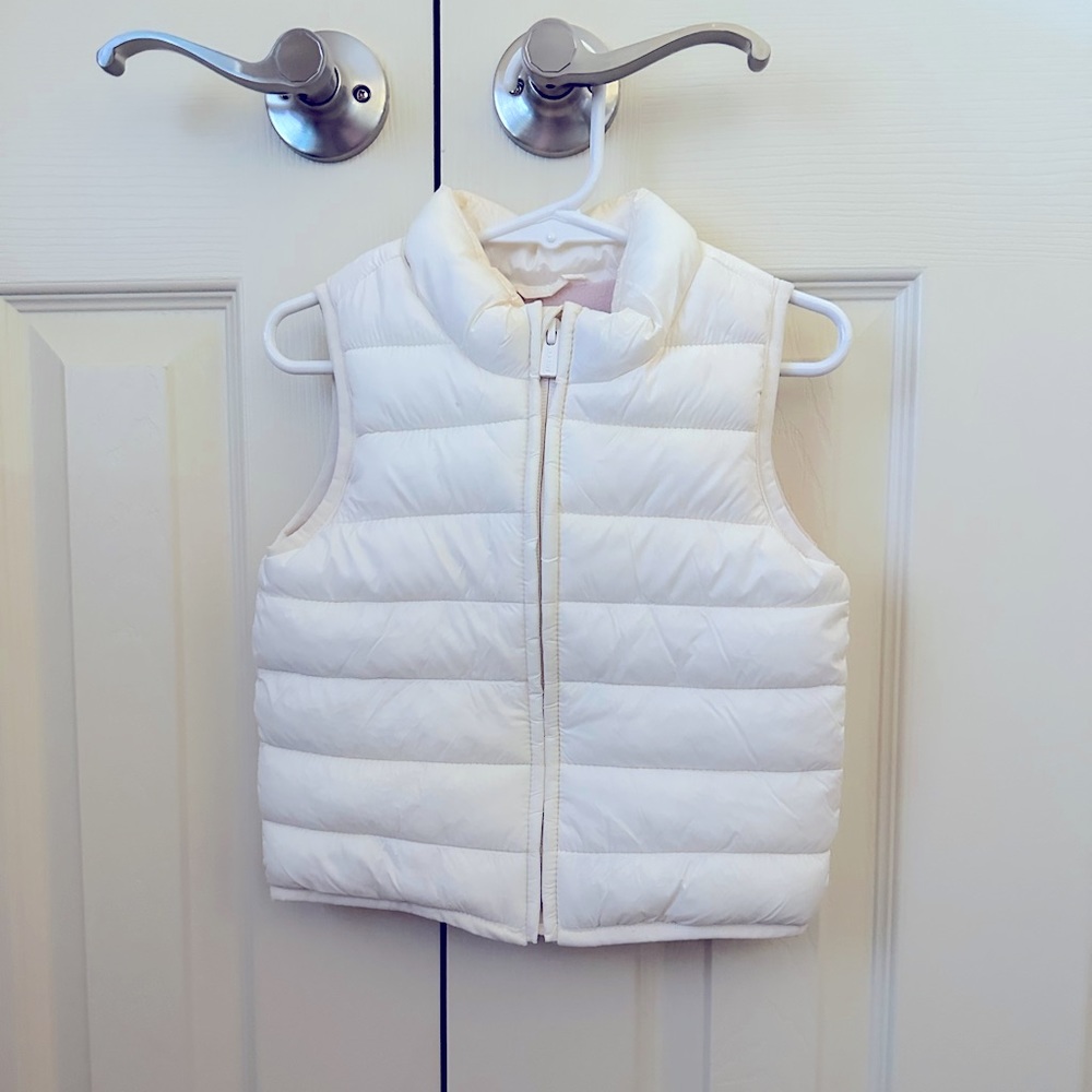 Cream Puffer Vest Toddler